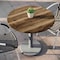 Flash Furniture Commercial All-Weather 31.25" Natural HPL Tabletop with Silver RD Base ST-RD31-NAT-TR18S-GG - alternate 3