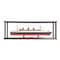 Homeroots 15" Black and Red Solid Wood Hand Painted RMS Queen Mary Large Display Case Model Boat 401877 - alternate 1