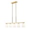 Z-Lite Naya 5-Light Linear Chandelier, 44.5 in W, Modern Gold 7518-5L-MGLD - alternate 1