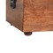 Homeroots 35in Yellow and Brown Tufted Genuine Leather and Solid Wood Upholstered Storage Bench With Flip Top 723829 - alternate 2