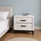 Homeroots 25" White Wood Two Drawer Nightstand 478610 - alternate 2