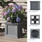 Pure Garden Rattan Style Outdoor Planter Box 14.65-Inch-Square Decorative Flower or Plant Pot 50-LG1471 - alternate 5