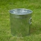 Gardenised 7 gal Round Outdoor Can, Silver, Galvanized Steel, 13 in QI004750 - alternate 3