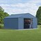 Arrow Classic 12 x 12 x 8 ft Blue Grey Steel Storage Shed CLG1212BG - alternate 3