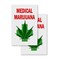 Signmission Medical Marijuana Dispensary, Vinyl Decals Only 24 Inch x 36 Inch, Vinyl Decal, 2PK DSB-2436-2PACK-MedicalMarijuanaDispensar - alternate 1