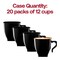 Smarty Had A Party 2 oz. Black Square Plastic Mini Coffee Tea Cups, 240PK 6937B-CASE - alternate 3