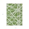 Homeroots 10' X 14' Green And Ivory Geometric Washable Indoor Outdoor Area Rug 600449 - alternate 2