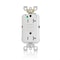Leviton AFCI Receptacle 20A HG/TR White AFTR2-HGW - alternate 1