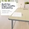 Flash Furniture Commercial Adjustable Height Rectangular Activity Table - Locking Casters-LT NAT XU-A2460-REC-LTNAT-T-A-CAS-GG - alternate 2