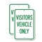 Signmission Reserved Parking Sign Visitor Vehicles Only, 12'' X 18'' 2 Signs, Heavy Gauge Aluminum, 2PK A-1218-2PACK-23013 - alternate 1