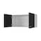 Homeroots 39in Black Wood Wall mounted Accent Cabinet 534996 - alternate 2