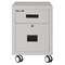 Fireking 1-Hr Fire rated, Mobile Pedestal, Ltr/Lgl file Drawer Platinum 2M1822-1PL - alternate 1