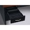 Hirsh Desk Pedestal, 30 in D X 29 1/2 in H, 66 in W X Steel, Black/Walnut 20543 - alternate 2