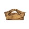 Homeroots 20in Antiqued White And Brown Reclaimed Wood Handmade Serving Tray With Handles 724224 - alternate 4