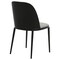 Leisuremod Tule Dining Side Chair, Black Frame with Light Grey Leather Seat, 4PK TCBL18LGR4 - alternate 3