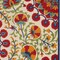 Homeroots 8' X 11' Navy Blue Beige Green Blue And Red Floral Indoor Outdoor Area Rug 546789 - alternate 3