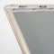 M&T Displays White Pearlic 8.5 x 11 Inch Pedestal Sign Holder w Clear Brochure Holder Menu Board Floor Standing UCUMB21581X9002 - alternate 2