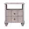 Homeroots 25" Brown Solid Wood Two Drawer Nightstand 719628 - alternate 1