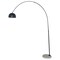 Leisuremod Arco Arched Floor Lamp 75.6in Height with White Round Marble Base and Metal Dome Lamp Shade, Black ALWH-BL-13BL - alternate 5