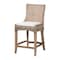 Bali & Pari Derris Natural Rattan Counter Stool, Greywashed 262-14303-ZORO - alternate 1