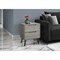 Monarch Specialties Accent Table, Side Table, Storage Drawer, Nightstand, Bedroom, Living Room, Taupe, Contemporary I 3693 - alternate 2