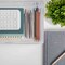 Martha Stewart Brody Plastic Stackable Office Desktop Organizer Box with Drawer, 12.75 x 7.75 BE-PB9500-CLR-MS - alternate 3