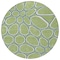Homeroots 8' Artichoke Green And Ivory Round Abstract Washable Indoor Outdoor Area Rug 600506 - alternate 2