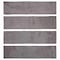 Andova Tiles Splash Ink Black 3-in. x 12-in. Subway Vintage Look Matte & Glossy Ceramic Wall Tile ANDSPL560 - alternate 2