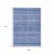 Homeroots 9' X 12' Denim Blue And Sky Blue Striped Washable Indoor Outdoor Area Rug 615348 - alternate 3