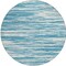 Homeroots 8' Teal Blue And Ivory Round Abstract Washable Indoor Outdoor Area Rug 613129 - alternate 4