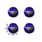 Homeroots Set of Twelve Ceramic Drawer Pull Knobs, 12PK 321687 - alternate 3