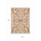 Homeroots 8' X 10' Coral And Ivory Damask Washable Indoor Outdoor Area Rug 614422 - alternate 5