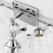 Jonathan Y Marion 36.5" 5-Light Hurricane Metal/Seeded Glass LED Vanity Light, Chrome JYL7901A - alternate 3
