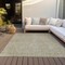 Homeroots 5' X 8' Ivory And Brown Abstract Washable Indoor Outdoor Area Rug 597047 - alternate 4