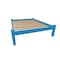Homeroots Caribbean Blue Solid Wood Twin Bed Frame 546600 - alternate 2