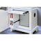 Global Furniture Usa Contemporary Alina White Nightstand With Cooler, Led, Speaker And Usb ALINA-WHITE-NS W/ COOLER LED SPKR USB - alternate 3