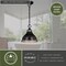 Vaxcel Sheffield 1L 10-in. W Dark Bronze and Gray Farmhouse Dome Pendant Light P0367 - alternate 2