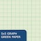 Roaring Spring Case of Wirebound Notebooks, 11"x8.5", 80 sheets of Green-tint Paper, 5x5 graph, brown kraft cover, PK24 11209cs - alternate 3