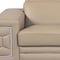 Homeroots 72in Cream and Silver Italian Leather Loveseat 720509 - alternate 4