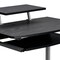 Homeroots 29" Espresso Wood and Stainless Steel Computer Desk 723727 - alternate 3