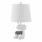 Jonathan Y Kairi 21" Modern Shabby Chic Resin/Iron Happy Elephant LED Kids' Table Lamp with Phone Stand, White JYL4060A - alternate 4