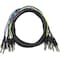 Monoprice 2 Meter (6ft) 8-Channel 1/4inch TS Male to 1/4inch TS Male Snake Cable 601492 - alternate 1