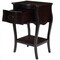Homeroots Dark Brown Chocolate Single Drawer Night Stand 388902 - alternate 3
