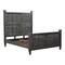 Homeroots Three Piece Black Solid Wood Bedroom Set 636272 - alternate 3