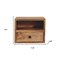 Homeroots 12" Brown Solid Wood One Drawer Floating Nightstand 712846 - alternate 4