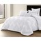 Homeroots White Twin Polyester 180 Thread Count Washable Duvet Cover Set 529063 - alternate 2