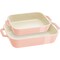 Staub Ceramic 2-pc Rectangular Baking Dish Setand, Macaron Pastel Pink 1029453 - alternate 1