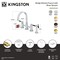 Kingston Brass Bridge Kitchen Faucet with Brass Sprayer, Polished Chrome KS8261DKLBS - alternate 2