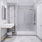 Anzzi Madam Series 60'' by 76'' Frameless Sliding Shower Door in Brushed Gold W/Clear Glass SD-AZ13-02BG - alternate 3