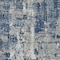Homeroots 3' X 5' Navy Blue Gray And Ivory Abstract Washable Indoor Outdoor Area Rug 597986 - alternate 3